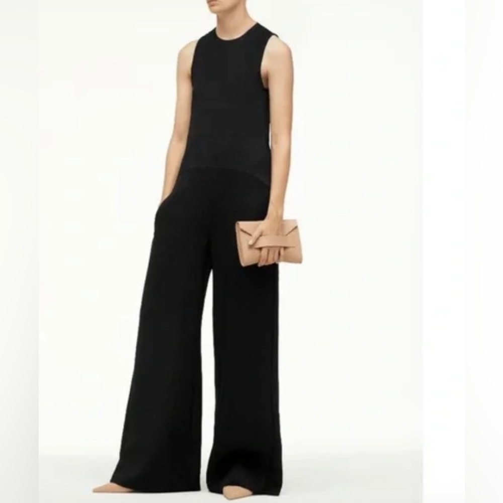 Narciso Rodriguez Black Sleeveless Jumpsuit